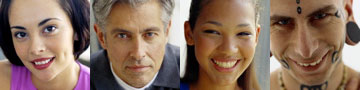 Diverse people, the faces of diversity and inclusion
