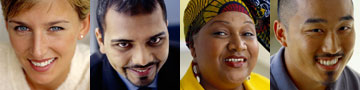 Diverse people, the faces of diversity and inclusion