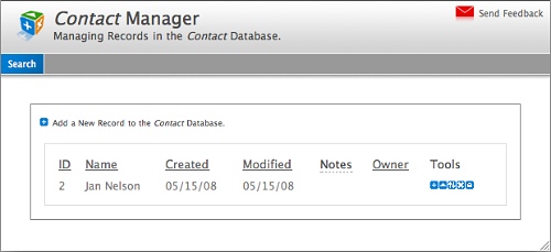Database Record Manager